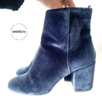 Botines terciopelo azul de Old Navy de segunda mano - GoTrendier