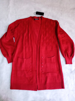 Suéter rojo largo Unitalla de Mio Mio de segunda mano - GoTrendier