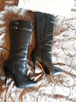 Botas piel negras Andrea de segunda mano - GoTrendier