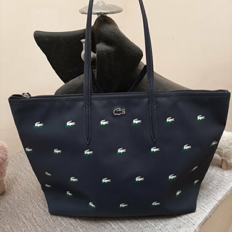 Bolsa azul marca lacoste 🐊 de segunda mano - GoTrendier