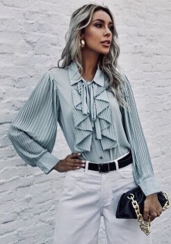 Blusas elegantes Shein verde de segunda mano - GoTrendier
