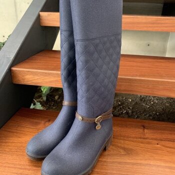 Botas altas color azul marino de Ulan de segunda mano - GoTrendier