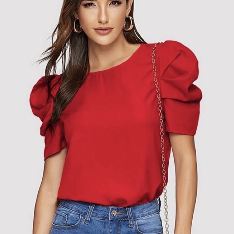 Blusa roja SHEIN de segunda mano - GoTrendier