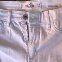 Jeans blancos rotos Hollister de segunda mano - GoTrendier