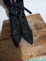 OFERTA ❗🔥 Botines negros agujetas de importación de segunda mano -  GoTrendier