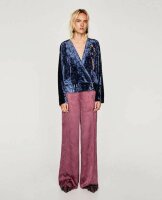 Blusa zara terciopelo con pedreria de segunda mano - GoTrendier