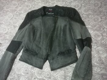 Chamarras de mezclilla Shasa negras de mujer - GoTrendier