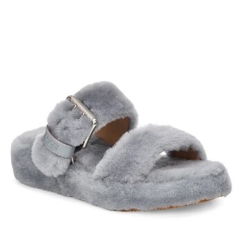 Pantuflas UGG FUZZ YEAH gris de UGG Australia de segunda mano - GoTrendier