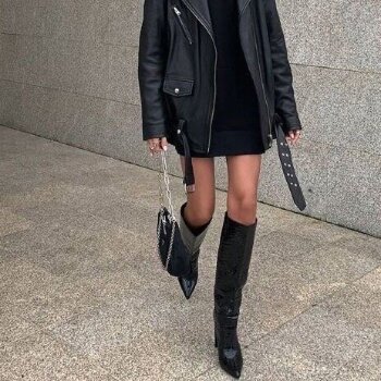 Botas negras altas de tacón. de H\u0026amp;M de segunda mano - GoTrendier