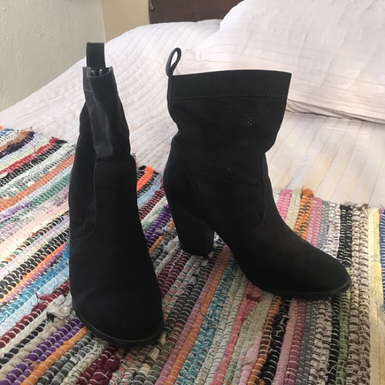 Botines color negro 3.5 de Sears de segunda mano - GoTrendier