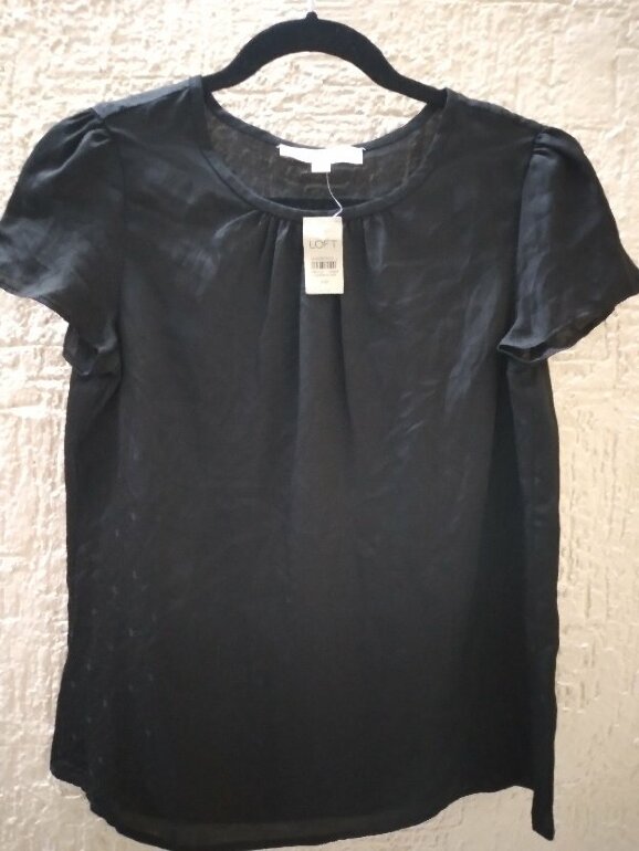 Blusa negra loft de segunda mano GoTrendier