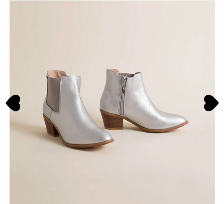 Botines plateados Loly in the Sky de segunda mano - GoTrendier