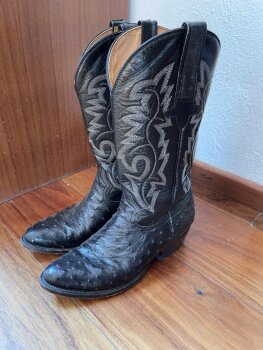 Botas vaqueras Cuadra negras de segunda mano - GoTrendier