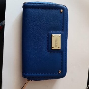 Cartera Huser azul de segunda mano - GoTrendier