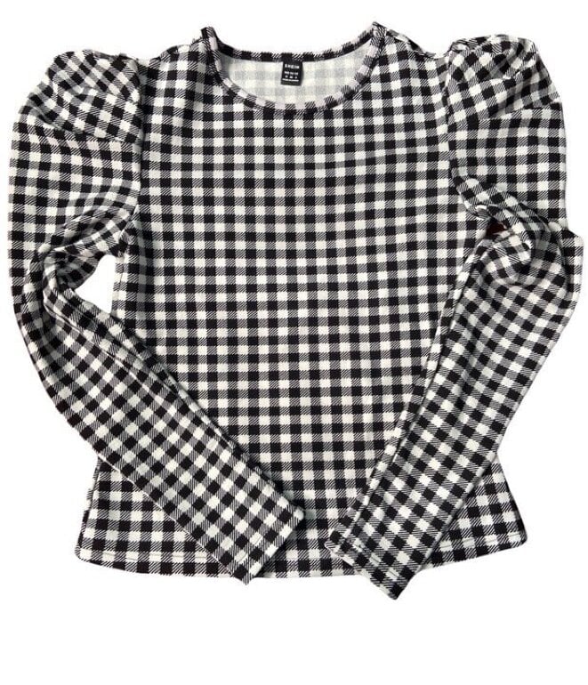 Blusa Cuadros blanco y negro de Shein de segunda mano GoTrendier