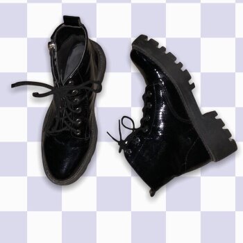 Botines de plataforma Refill New york negros - GoTrendier