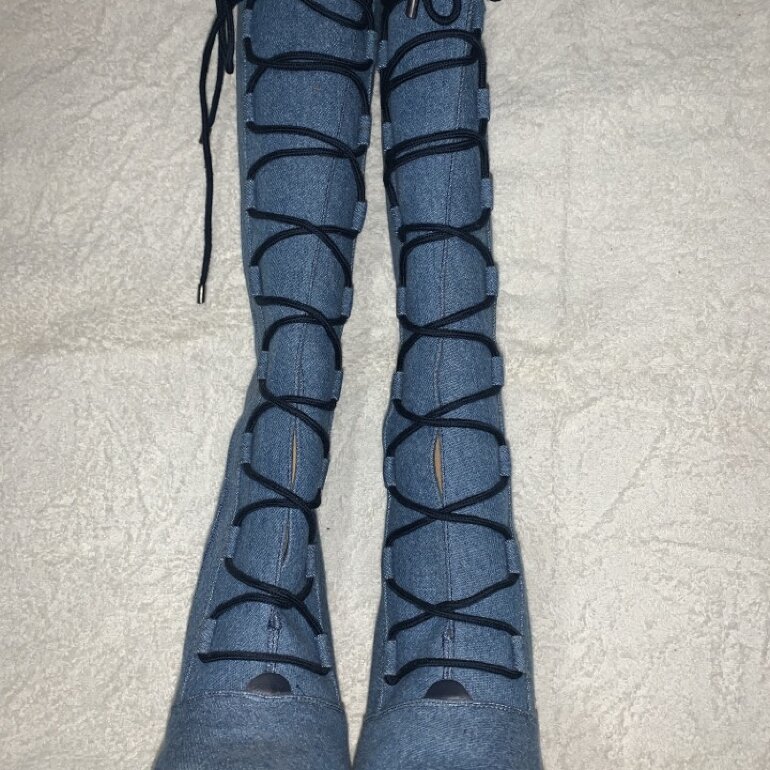 Botas mezclilla Andrea de segunda mano - GoTrendier