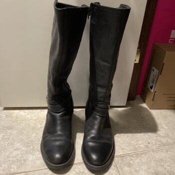 Botas altas negras flexi de segunda mano - GoTrendier