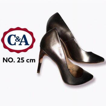 Zapatillas de tacón cobre de C\u0026amp;A no. 25 de segunda mano - GoTrendier