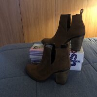 Botines cafés tipo gamuza marca Gosh de Gösh de segunda mano - GoTrendier
