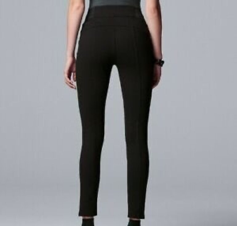 Leggins gris Oxford talla M de Simply Vera Wang de segunda mano - GoTrendier