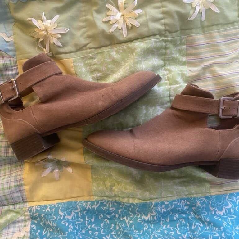 Botines color camel de Pull \u0026amp; Bear de segunda mano - GoTrendier