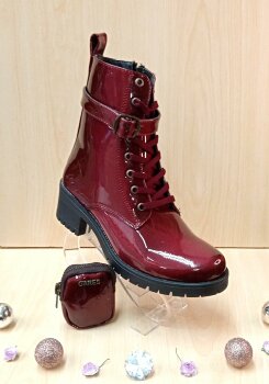 Botines de charol vino de segunda mano - GoTrendier
