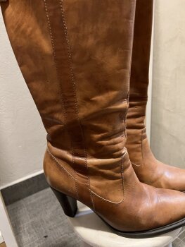 Botas vaqueras Nine West café de segunda mano - GoTrendier