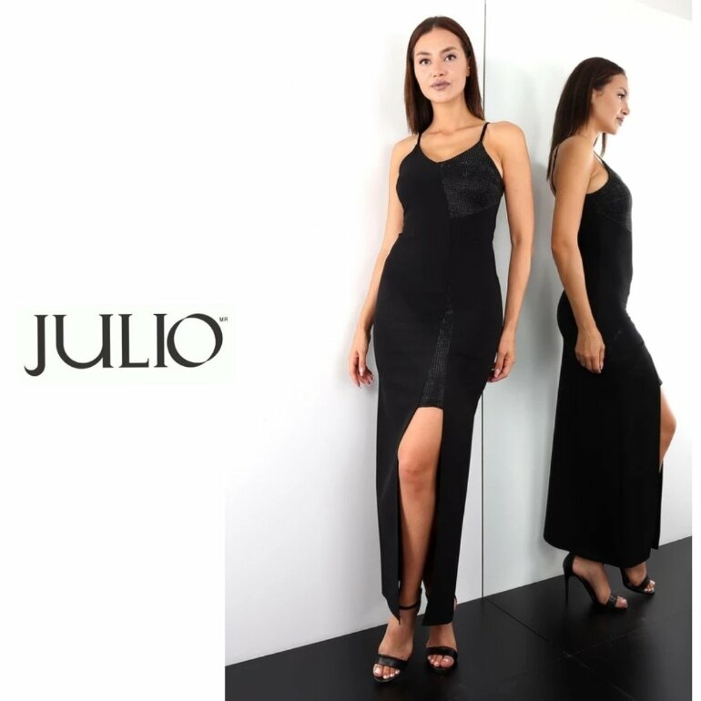 Vestido largo con abertura de Julio de segunda mano - GoTrendier