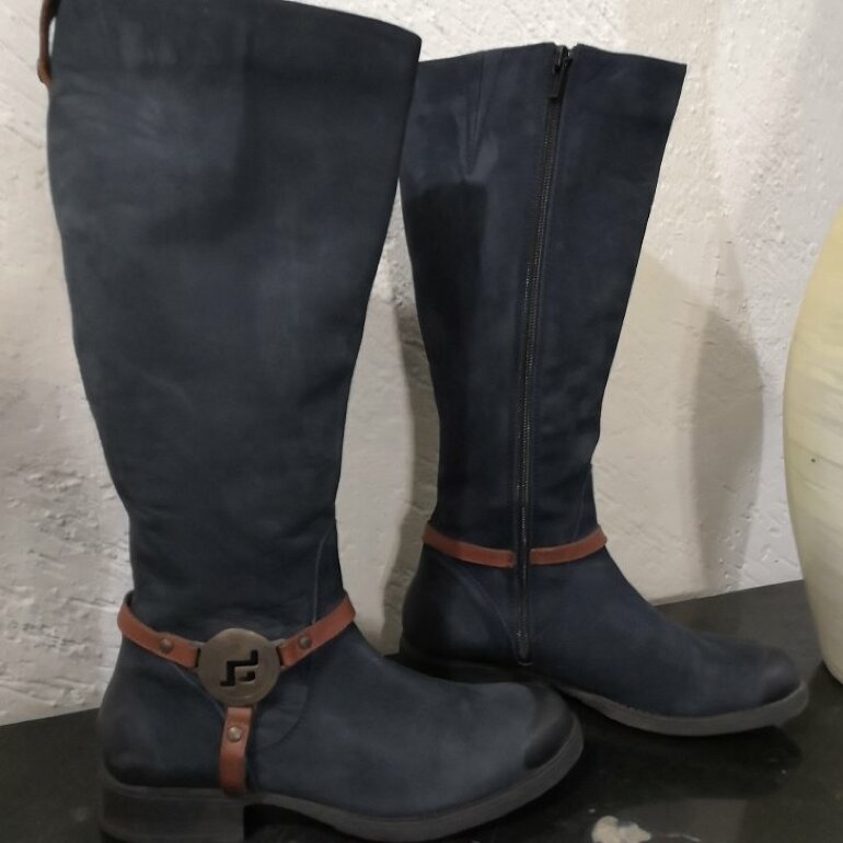Botas largas azules de efe efe de segunda mano - GoTrendier