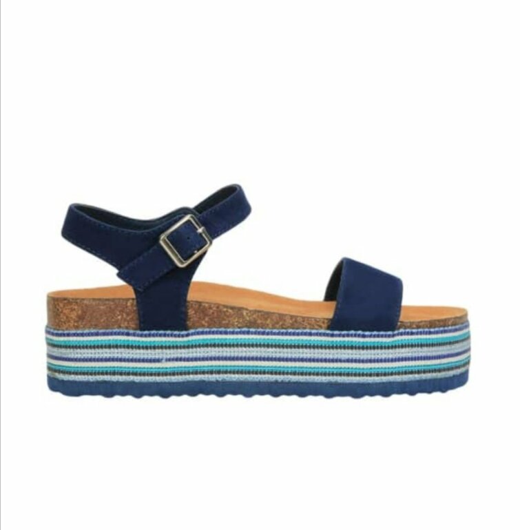SANDALIAS DE PLATAFORMA COLOR AZUL 🌊 de Vi Line de segunda mano -  GoTrendier
