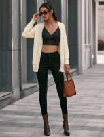 Cardigan suéter largo Shein sin usar de segunda mano - GoTrendier