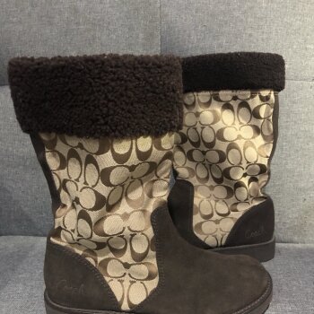 Botas Coach café de segunda mano - GoTrendier