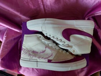 Tenis de bota Nike morados de segunda mano - GoTrendier