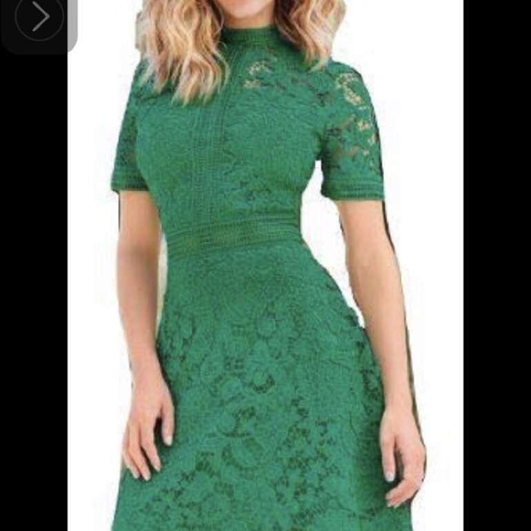 Vestido de encaje verde limon de Cklass de segunda mano - GoTrendier
