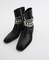 Botines negros con detalle de perlas para mujer | Linio Colombia -  OT632FA0MU4PQLCO