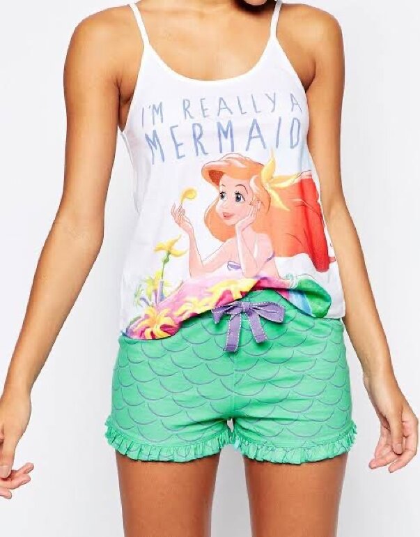 Pijama fresca de La Sirenita de Disney de segunda mano GoTrendier