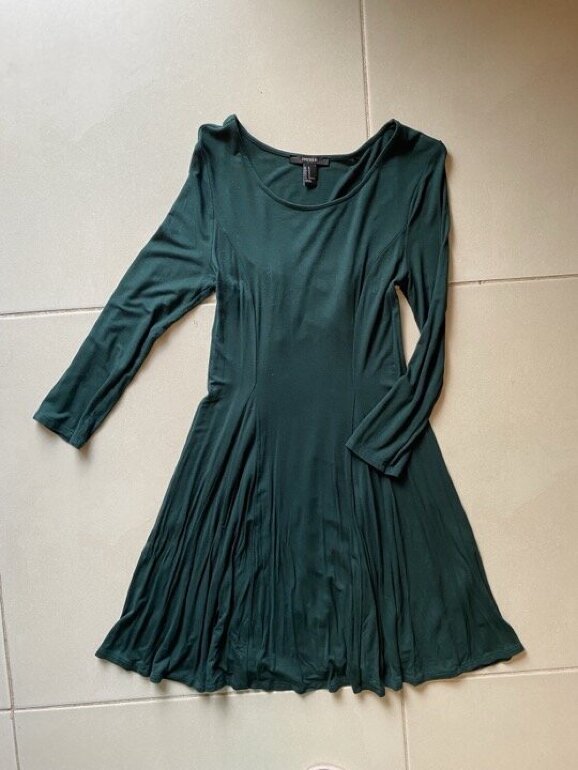 Vestido verde forever 21 de segunda mano - GoTrendier