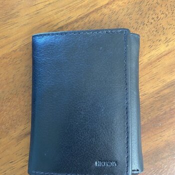 Cartera Hickok negra piel de segunda mano - GoTrendier