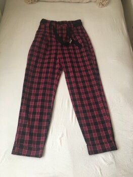 Pantalones de cuadros Bershka de segunda mano - GoTrendier