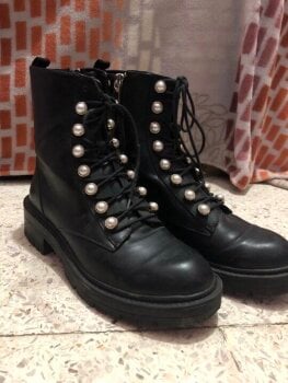 Botas con perlas stradivarius de segunda mano - GoTrendier
