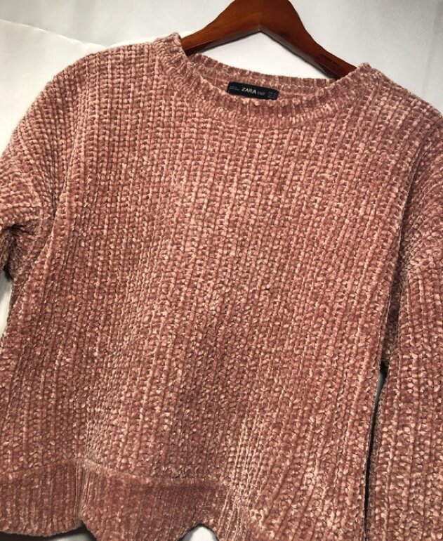 Suerte corto tejido rosa ZARA de segunda mano GoTrendier