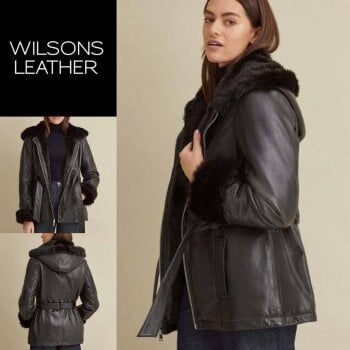 Abrigadora Chamarra Wilsons leather 💙 de Will sons leather de segunda mano  - GoTrendier