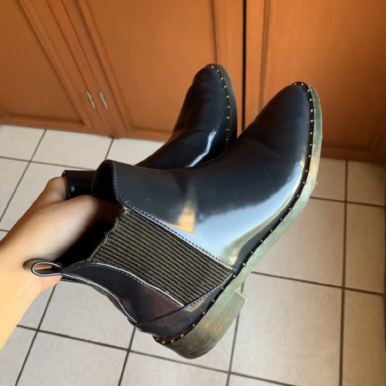 Botines azul marino de Zara de segunda mano - GoTrendier