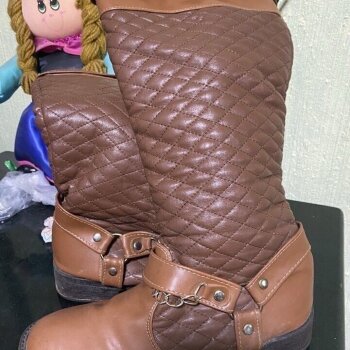 Botas largas Sao Paulo café de segunda mano - GoTrendier