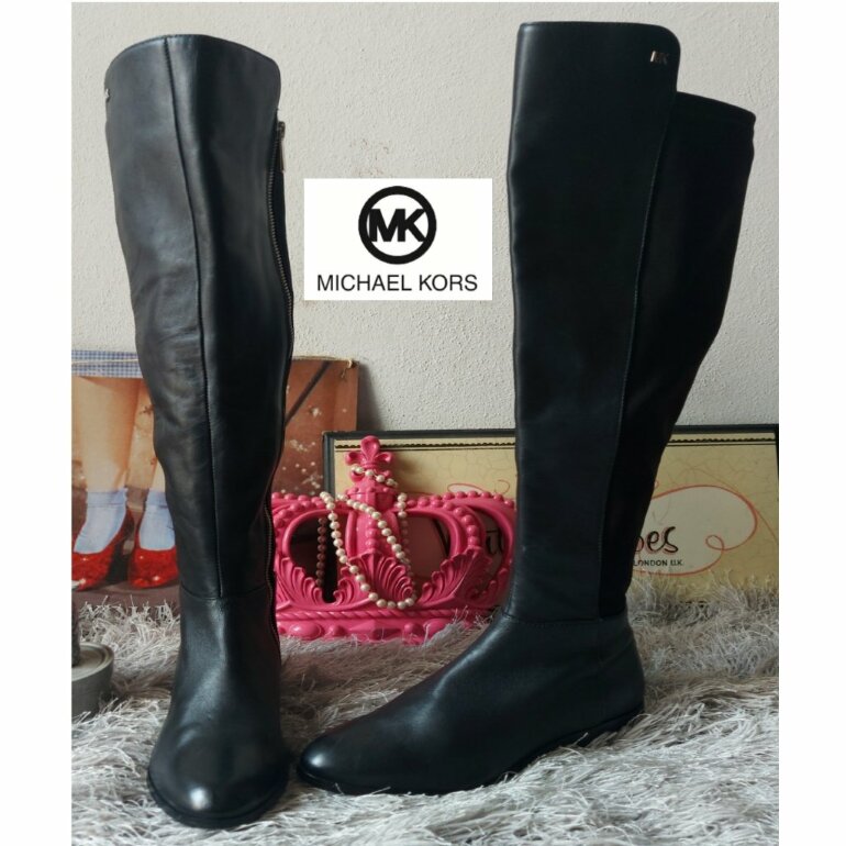 BOTAS MICHAEL KORS NEGRAS de segunda mano - GoTrendier