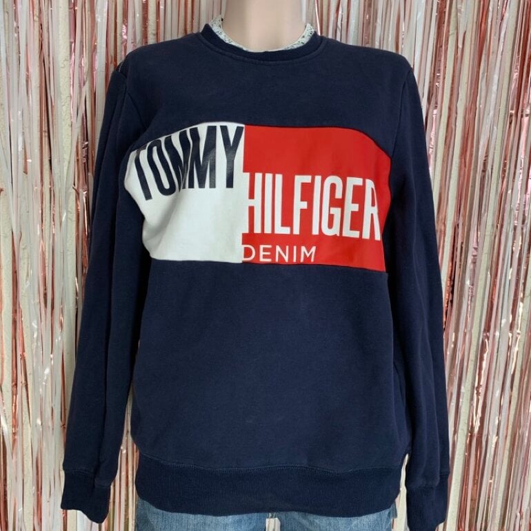 Sudadera Tommy Hilfiger denim de segunda mano - GoTrendier
