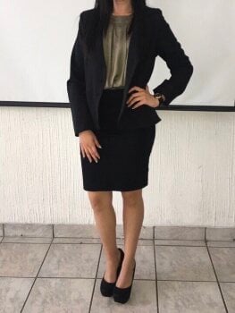 Conjunto traje “sastre” negro de Vertiche de segunda mano GoTrendier