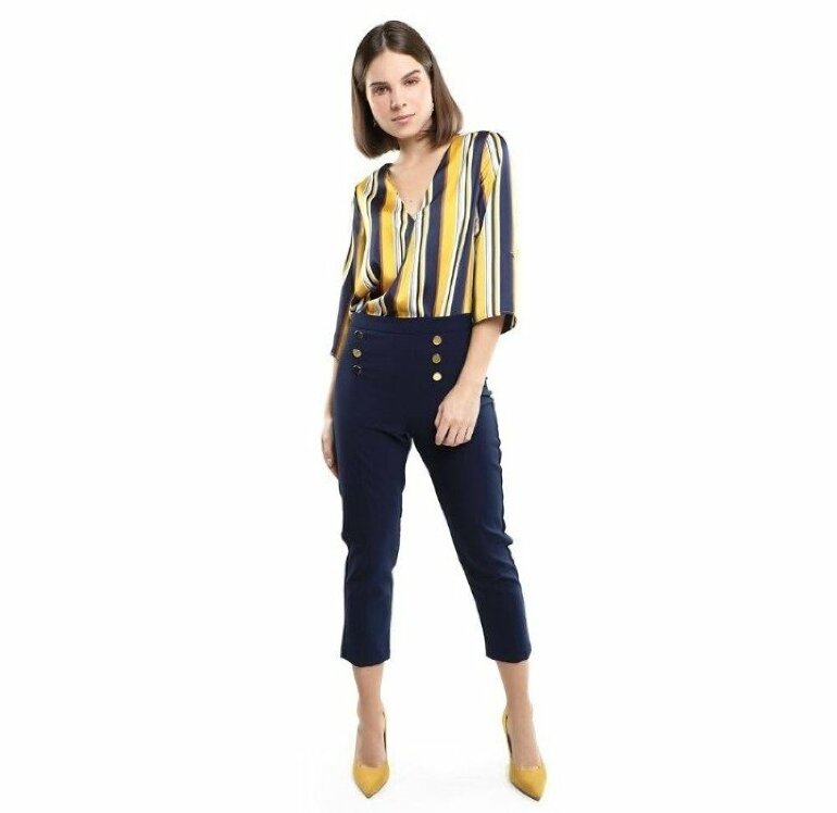 Blusa LOB a rayas de segunda mano - GoTrendier