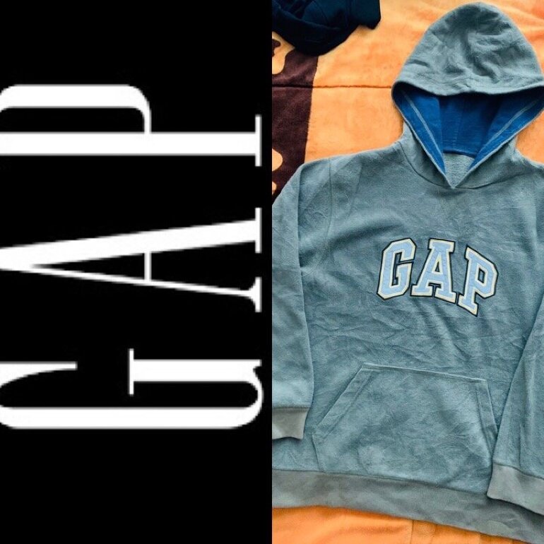 Sudadera GAP verde militar con capucha de segunda mano - GoTrendier